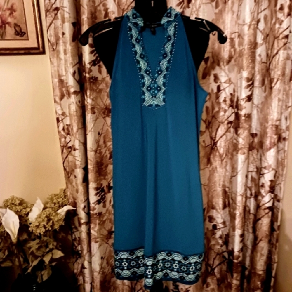Sleeveless Embroidered Dress by White House Black Market